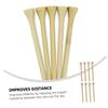 WHAMVOX 100pcs Bamboo Ball Spikes Unbreakable Golf Tees Golf Training Tool Accessories view 4