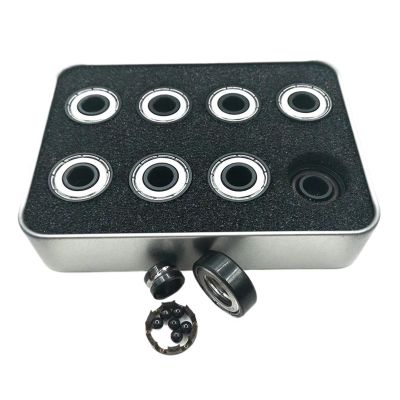 DNRJEWTA Roller Skate Bearing 16pc BSB Swiss Bearing Si3N4 Black Ceramic 6 Ball Skates Skateboard Bearing 608z Longboard Bearing Scooter Roller Skates Bearing Skating Shoe Bearings