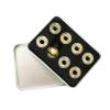 DNRJEWTA Roller Skate Bearing 16 Pcs BSB Golden 7-Beads ILQ-11 Bearing Inline Speed Skates SEBA HV WFSC KSJ Powerslide 608 with Iron Box Skating Shoe Bearings (Color : 16 Bearings) view 1