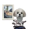 Customize Golf Club Headcover with Lifelike Dog Head, Personalized Dog Replica Golf Club Driver Cover, 3D Dog Head Golf Club Head Covers for 3-Wood, 5-Wood (Case Three) view 1
