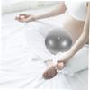 LIOOBO 1pcs Exercise Ball for Pregnancy Fitness PVC Yoga Ball for Core Strength Back Pain Relief and Birthing Training for Moms and Boys and Girls Silver Gray view 2