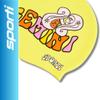 Sporti Groovy Zodiac Gemini Silicone Swim Cap, Adult Swimming Cap for Women and Men, Unique Design Embracing Power of Stars - Gemini view 2