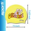 Sporti Groovy Zodiac Gemini Silicone Swim Cap, Adult Swimming Cap for Women and Men, Unique Design Embracing Power of Stars - Gemini view 3