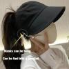 2024 New Women's Large Brim UV Protection Empty Top Sun Hat,Outdoor UV Protection Widened Brim Hollow Top Sun Hat for Women (Pink) view 3