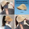 2024 New Women's Large Brim UV Protection Empty Top Sun Hat,Outdoor UV Protection Widened Brim Hollow Top Sun Hat for Women (2PCS-E) view 4