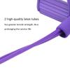 Fitness Pull Rope with 2 Tube Foot Pedal, Elastic Leg Puller for SitUp Abdominal Exercise and Training Equipment (Purple) view 4
