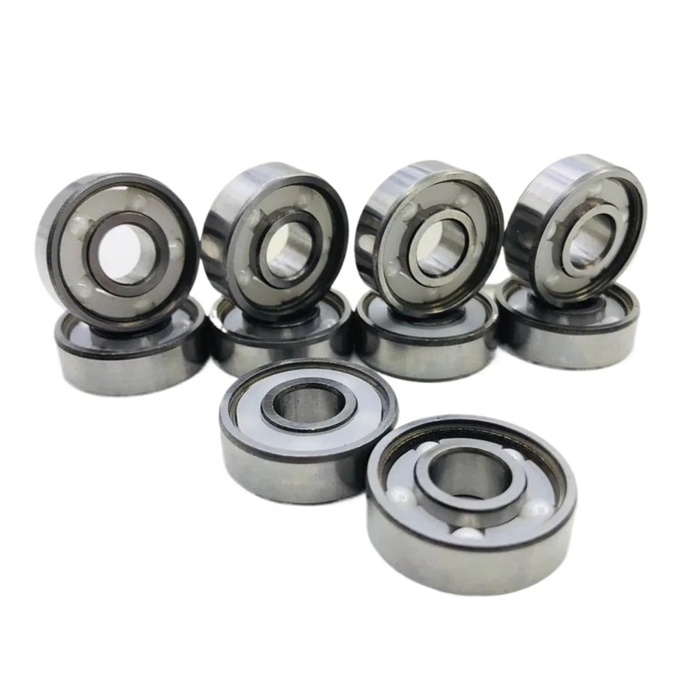 DNRJEWTA Roller Skate Bearing ABEC11 5 Ceramic Balls Bearing 608 Skateboard Inline Skate Longboard Roller Skates Stable Ceramic Skate Bearings Skating Shoe Bearings (Color : 8pc)