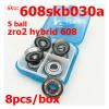 DNRJEWTA Roller Skate Bearing ABEC11 5 Ceramic Balls Bearing 608 Skateboard Inline Skate Longboard Roller Skates Stable Ceramic Skate Bearings Skating Shoe Bearings (Color : 8pc) view 3