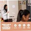 ABOOFAN 12pcs Blank Sublimation Magnets for DIY Projects Thermal Conductive Refrigerator Stickers Fridge Magnets for Photo Printing and Creative view 3
