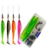 Cuoyuqie 1 set 20pcs Rubber bait set, rubber bait box, trout bait, trout rubber bait view 1