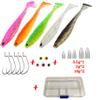 Cuoyuqie 1 set 20pcs Rubber bait set, rubber bait box, trout bait, trout rubber bait view 2