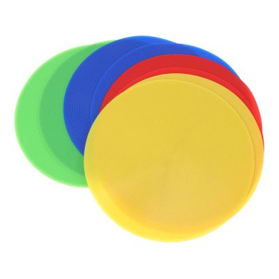 POPETPOP 8pcs Reusable Spot Markers for Sports Training Bright Colored Stadium Landmarks Red Blue Yellow Green Lightweight and Portable Gym Marking Signs for Agility Drills and Games
