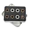 DNRJEWTA Roller Skate Bearing 16pcs BSB White/Black Ceramic Bearings 7 Balls White Pottery Beads Zirconia Bearing Slalom Skate Bearing Swiss 608ZZ Skating Shoe Bearings (Color : White Ball Ceramic) view 1