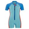 Sporti Kids Full Wetsuits - Seaskin Wetsuit for Boys Girls - Neoprene Thermal Swimsuits for Swim Practice - Short Sleeve Thermal Swimsuit - UPF 50 Minnow Short Sleeve - Splash Blue/Tomato Red - 2T view 1