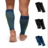 DANISH ENDURANCE Calf Compression Sleeve, 21-26 mmHG, Recovery & Sport, Unisex, 1 or 3 Pack, Multicolor (1xBlack, 1xBlack/Grey, 1xBlue/Yellow), Small view 1