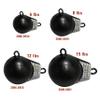 Extreme Max 3006.6955 Coated Ball-with-Fin Downrigger Weight - 12 lbs. with Silver Flash view 3