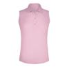 Monterey Club Women's Microfiber Tailored Collar Solid Sleeveless Polo Shirt #4063 (Pink, X-Small) view 1