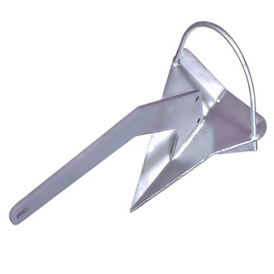 MarineNow Shovel Scoop Style Anchor with Roll Bar  Hot-Dip Galvanized Steel  Self-Launching, High-Holding Power for All Bottom Types  Available Sizes: 4 kg - 55 kg