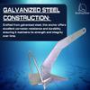 MarineNow Shovel Scoop Style Anchor with Roll Bar  Hot-Dip Galvanized Steel  Self-Launching, High-Holding Power for All Bottom Types  Available Sizes: 4 kg - 55 kg view 2