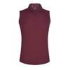 Monterey Club Women's Microfiber Tailored Collar Solid Sleeveless Polo Shirt #4063 (Maroon, X-Large) view 1