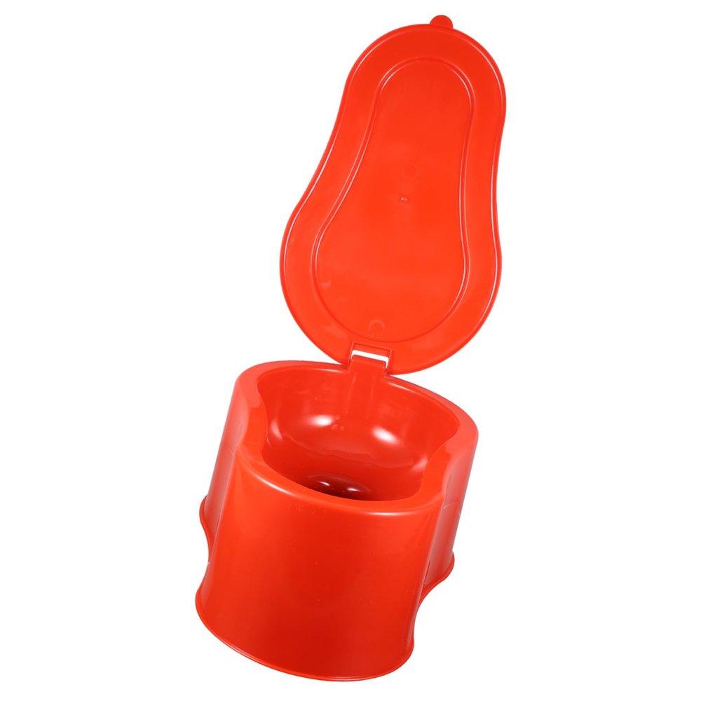Beaupretty Sturdy Construction Site Portable Toilet Reinforced PVC Camping Toilet for Outdoor Use