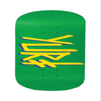 Deathwish Skateboards Yuri Facchini Gang Name Green/Yellow Skateboard Deck - 8" x 31.5"