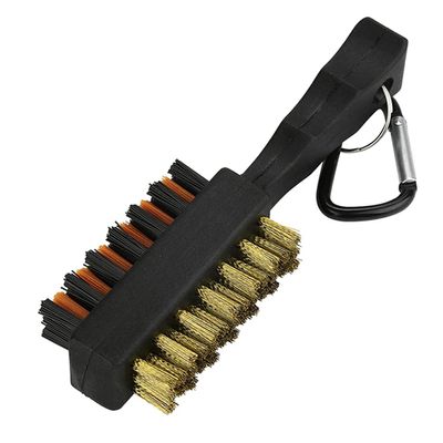 Acahhotxx Multifunctional Golf Club Brush Golf Cleaning Nylon Brass Brush Ball Cleaner Cleaning Tool Golf Cleaning Brush