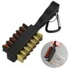 Acahhotxx Multifunctional Golf Club Brush Golf Cleaning Nylon Brass Brush Ball Cleaner Cleaning Tool Golf Cleaning Brush view 2
