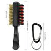 Acahhotxx Multifunctional Golf Club Brush Golf Cleaning Nylon Brass Brush Ball Cleaner Cleaning Tool Golf Cleaning Brush view 3