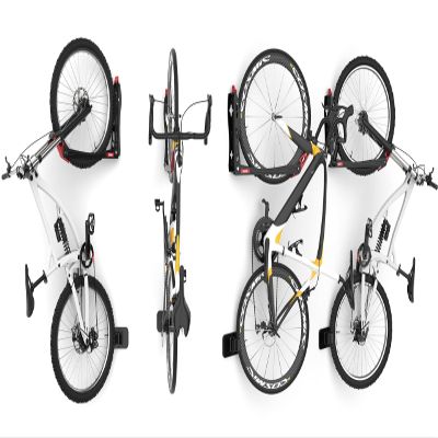TORACK BIKEPAL No Lifting Swivel Bike Racks, Space Saving Wall Mounted Bike Holder for Garage, Bike Wall Hangers for Vertical Bike Storage (4 Pack)