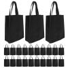 Amosfun 30pcs Non-woven Tote Bags Reusable Shopping Bags with Handles Lightweight Grocery Tote Design for Easy Storage for Daily Use and view 1