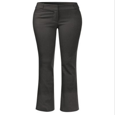 Design by Olivia Women's High Waist Comfy Stretchy Bootcut Trouser Pants Heather Charcoal 1XL