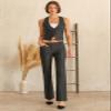 Design by Olivia Women's High Waist Comfy Stretchy Bootcut Trouser Pants Heather Charcoal 1XL view 3