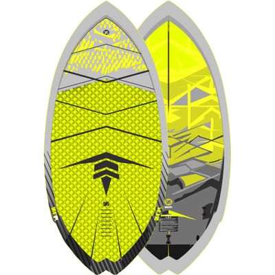 ZUP 4'11" WAKESURF Wakeboard with EVA Foam Grip Pad, Kneeboard, Wakeskate, Water Sports and Surf Board for Beginner and Intermediate Riders, Hornet
