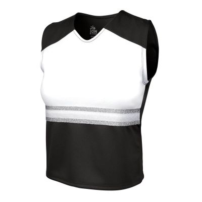 ION Cheer League Ovation Shell Top (Youth Sizes) (Black, YM)