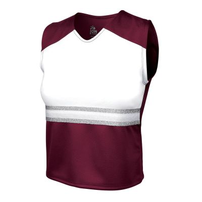 ION Cheer League Ovation Shell Top (Youth Sizes) (Maroon, YM)