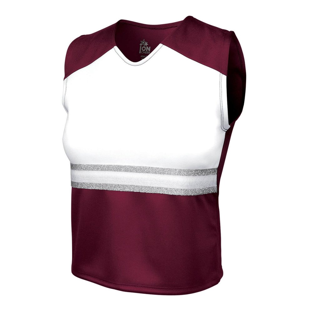 ION Cheer League Ovation Shell Top (Youth Sizes) (Maroon, YM)