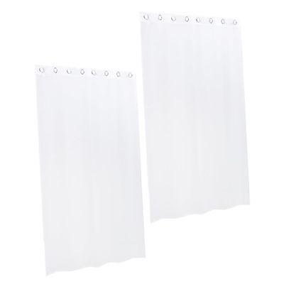 BESPORTBLE 2pcs Blackout Curtains for Windows Taupe Outdoor Privacy Drapes Living Room Decorative Sheers Polyester