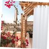 BESPORTBLE 2pcs Blackout Curtains for Windows Taupe Outdoor Privacy Drapes Living Room Decorative Sheers Polyester view 2