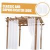 BESPORTBLE 2pcs Blackout Curtains for Windows Taupe Outdoor Privacy Drapes Living Room Decorative Sheers Polyester view 3