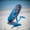 ZUP DOMORE All-Purpose Water Sports Board with Pre-Drilled Foil Mount Hole, Advanced Trainer for Wakeboarding, Kneeboarding, and Water Skiing, 59" x 25" x 4", Classic view 2