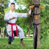 Elitix Wing Chun Dummy Wooden Spring Arm Leg Kung Fu Trainer Equipment, Karate Taekwondo Dummy for Training Men Kids Teenager, Martial Arts Target Stand Easy Carry view 2