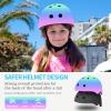 ETEETOW Adjustable Gradient Color Kids/Toddler Bike Helmet for 1-2-3-5-8-14 Years Boys Girls,Skateboard Helmet with Knee and Elbow Pads Wrist Guard Roller Skates,Cycling,Skating Scooter Longboard view 3