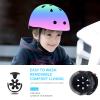 ETEETOW Adjustable Gradient Color Kids/Toddler Bike Helmet for 1-2-3-5-8-14 Years Boys Girls,Skateboard Helmet with Knee and Elbow Pads Wrist Guard Roller Skates,Cycling,Skating Scooter Longboard view 4
