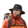 TOP-EX Waterproof Mens Bucket Sun Bucket Hat, Boonie Hiking Fishing Beach Safari Hats for Summer Rain Cap Shade Outdoor - UV Protection SPF Wide Brim Sunhat, ArmyGreen L 58-60CM view 1