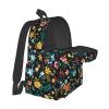ACDRUING Multi Flowers Waterproof Backpack Adjustable Shoulder Straps Bag Large Capacity Casual Daypack Bookbag For Travel Work view 3
