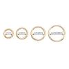 DEVPSISR 15pcs Trigger Spring O Rings Round,Metal Keychain Ring Round Carabiner Clips for Keyrings Buckle, Bags,Purses (Gold, 1 inch)(Gold,1 1/2 inch) view 2
