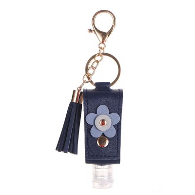 staol Portable Squeeze Bottle Empty Leakproof Travel Bottle with Keychain Holder for Hand Sanitizer Essential Oil Shampoo, Reference picture information, Navy Blue