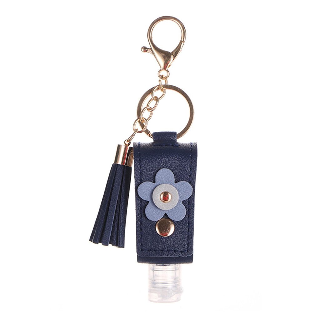 staol Portable Squeeze Bottle Empty Leakproof Travel Bottle with Keychain Holder for Hand Sanitizer Essential Oil Shampoo, Reference picture information, Navy Blue