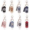 staol Portable Squeeze Bottle Empty Leakproof Travel Bottle with Keychain Holder for Hand Sanitizer Essential Oil Shampoo, Reference picture information, Navy Blue view 2